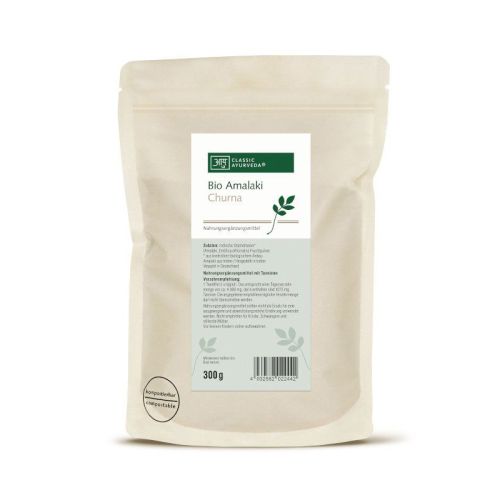 Amalaki Churna, Bio - grand format  Complément alimentaire avec tanins 300 g Classic Ayurveda 