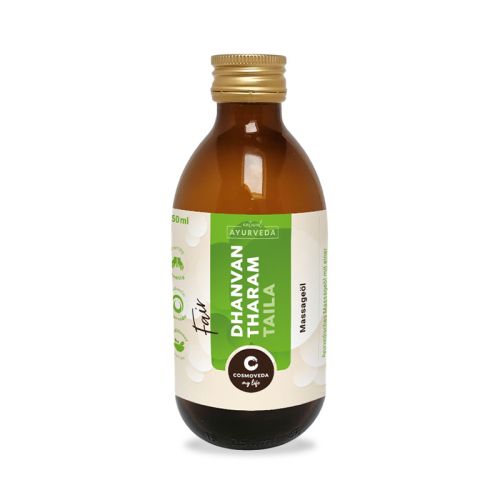 Dhanvantharam Taila Huile de massage ayurvédique aux herbes  Cosmoveda 