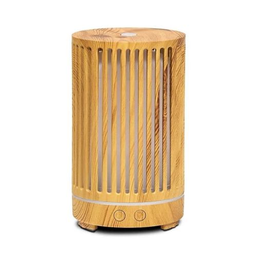  Aroma Zerstäuber natur Ultraschall-Aromazerstäuber mit LED-Licht 1 Zerstäuber, Stromkabel und Nebelschalter  