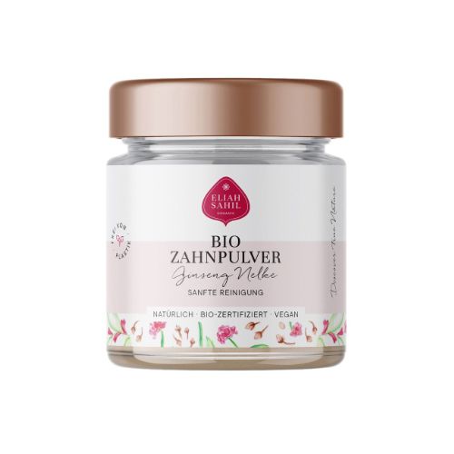 Zahnpulver Ginseng Nelke, Bio Zahnpulver  Eliah Sahil 
