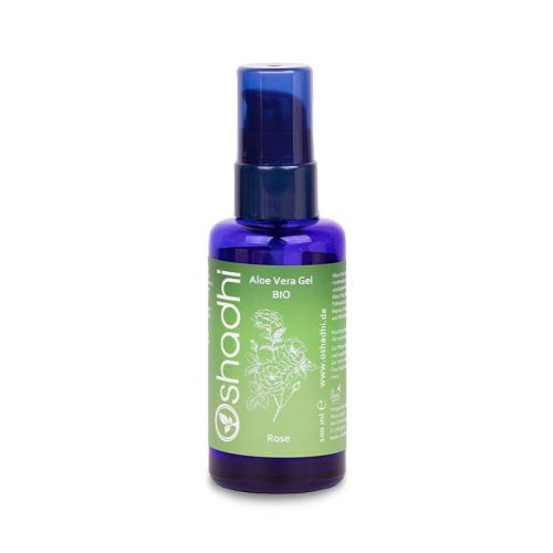 Aloe Vera Gel Rose, Bio Aloe Vera Gel 100 ml Oshadhi 