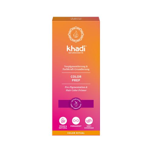 Color Prep Färbevorbehandlung, BDIH Vorpigmentierung & Farbkraft-Grundierung 2x50g Khadi 