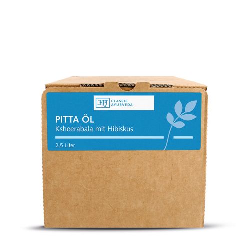 Huile de massage pitta - Ksheerabala, 2.5 l Huile de massage ayurvédique traditionnelle à l'hibiscus 2.5 litre Classic Ayurveda 