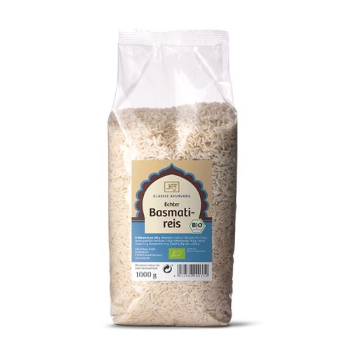 Basmati Reis, Bio Echter Basmati Reis 1 kg Classic Ayurveda 