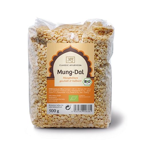 Mung-Dal, Bio Mungbohnen, geschält 500 g Classic Ayurveda 