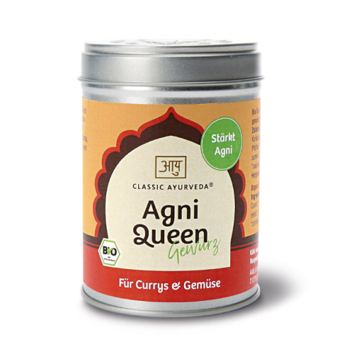 Agni Queen, bio Mélange d'épices bio  Classic Ayurveda 