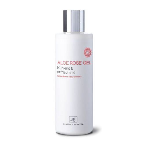 Aloe Rose Gel, BDIH Aloe Vera Gel 200 ml Classic Ayurveda 