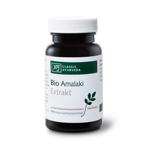 Amalaki Extrakt, Bio Nahrungsergänzungsmittel mit ayurvedischen Pflanzenteilen 29g (ca. 60 Kapseln) Classic Ayurveda 