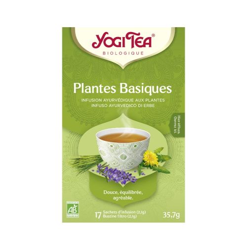 Plantes Basiques, Yogi Tea, Bio Mélange de tisanes ayurvédiques 17 Sachets de thé à 2.1 g / 35.7 g YOGI TEA® 