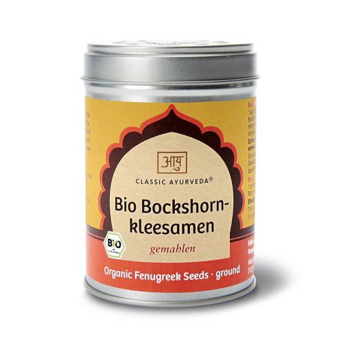 Bockshornkleesamen, gemahlen, Bio Bio Gewürz 100 g Classic Ayurveda 