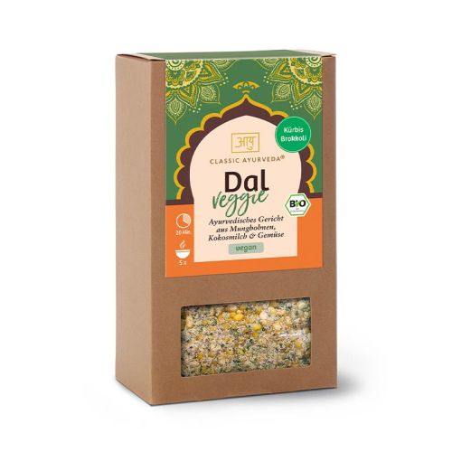Dal veggie, bio Plat ayurvédique à base de haricots mungo, de lait de coco et de légumes  Classic Ayurveda 