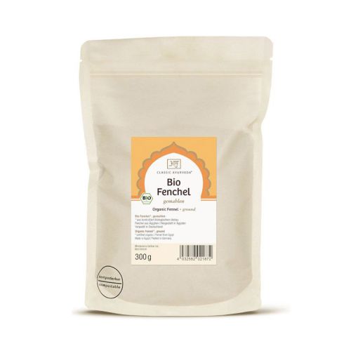 Fenchel, gemahlen, Bio - gross Bio Gewürz 300 g Classic Ayurveda 