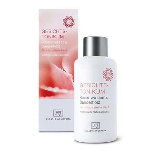 Gesichtstonikum Rosenwasser & Sandelholz, BDIH Gesichtswasser 100 ml Classic Ayurveda 