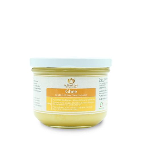 Ghee Bio Suisse, klein Reine eingesottene Schweizer Bio Butter 180 g Maharishi Ayurveda 