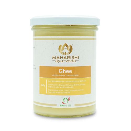 Ghee Bio Suisse, gross Reine eingesottene Schweizer Bio Butter 350 g Maharishi Ayurveda 