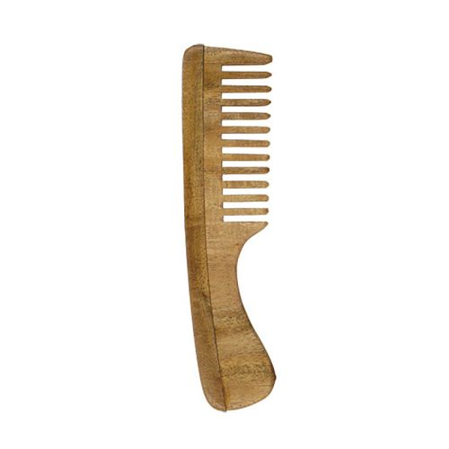 Neemholz-Kamm, grob mit Handgriff Holzkamm 1 Stück Holisan 