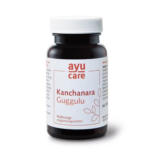 Kanchanara Guggulu Nahrungsergänzungsmittel mit Guggulsteronen und Tanninen 150 Tabletten / 60 g AyuCare 