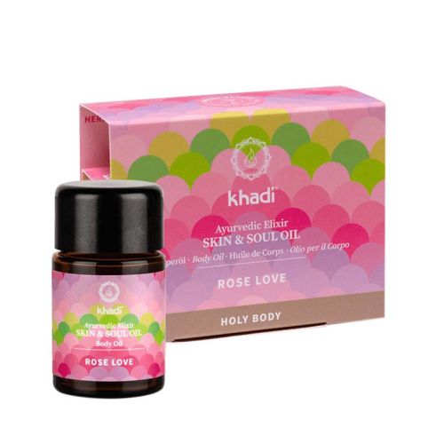 Körperöl Rose Love BDIH - Reisegrösse Schweige in der Vollkommenheit der Rose! 10mL Khadi 