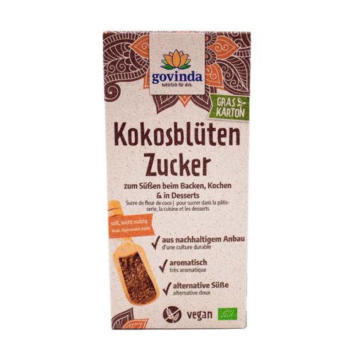 Kokosblütenzucker, Bio Blütenzucker 400 g Govinda 