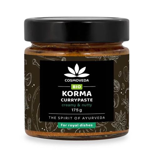 Korma Curry Paste, Bio Curry Paste 175 g Cosmoveda 