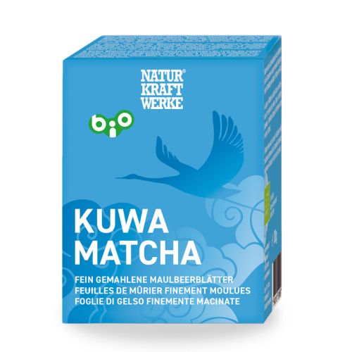 Kuwa Matcha, bio Kuwa Matcha, feuilles de mûrier finement moulues, bio  NATURKRAFTWERKE 