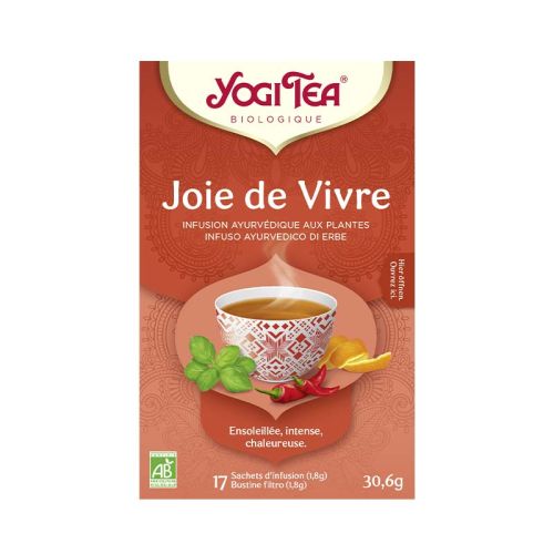 Joie de vivre, Yogi Tea, bio Mélange de tisanes ayurvédiques 17 Sachets de thé 1.8 g / 30.6 g YOGI TEA® 