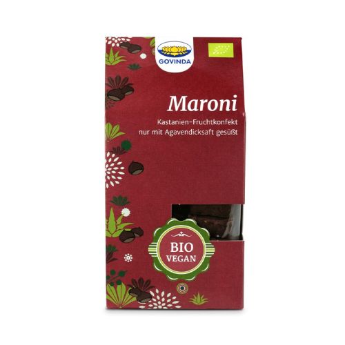 Confiserie aux marrons, bio Confiserie aux fruits  Govinda 