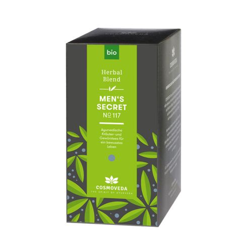 Men‘s Secret Tee, Bio Ayurvedischer Kräuter- und Gewürztee 45 g / 25 Beutel Cosmoveda 