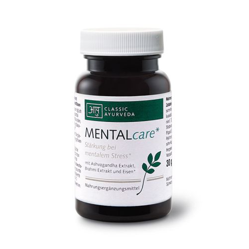 MENTALcare Nahrungsergänzungsmittel mit Withanoliden, Bacosiden und Eisen* 30 g (ca. 60 Kapseln) Classic Ayurveda 