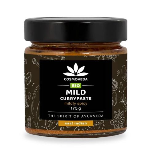 Pâte de curry doux, bio Pâte de curry  Cosmoveda 