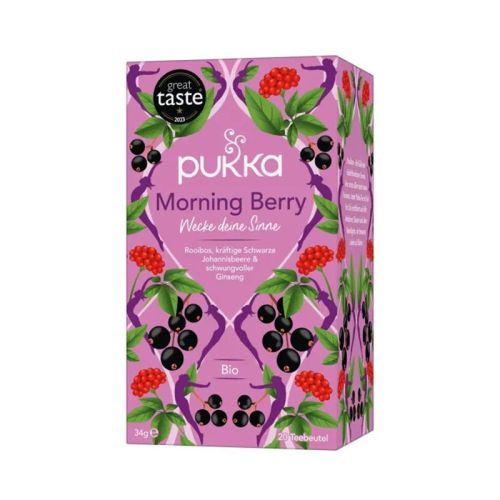 Morning Berry, Bio Bio-Früchtetee mit Rooibos, Johannisbeere, Hibiskus und Giseng  Pukka 