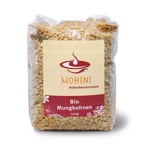 Mung-Dal, Bio Mungbohnen geschält 500 g Mohini 