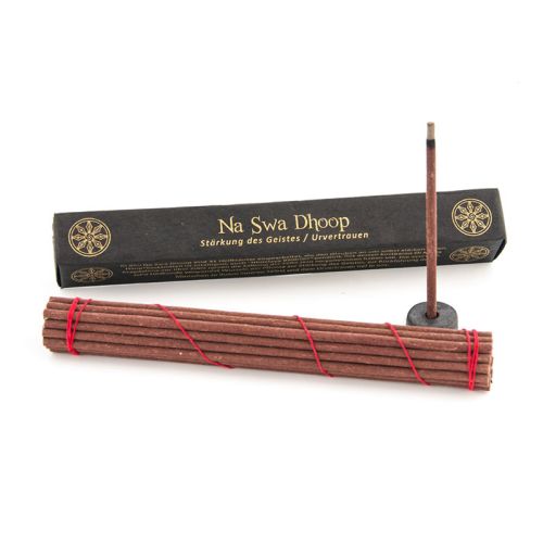 Na Swa Dhoop - Tibetan Line Räucherstäbchen 40 g / 27 Räucherstäbchen + 1 Keramikhalter Berk 