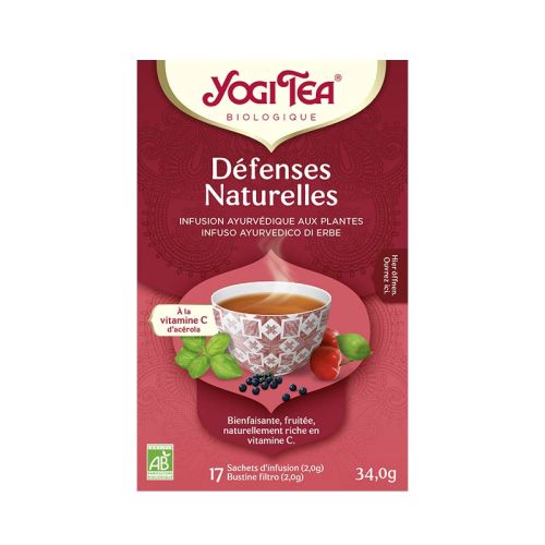 Défenses Naturelles, Yogi Tea, Bio Mélange de tisanes ayurvédiques 17 Sachets de thé à 2 g / 34 g YOGI TEA® 