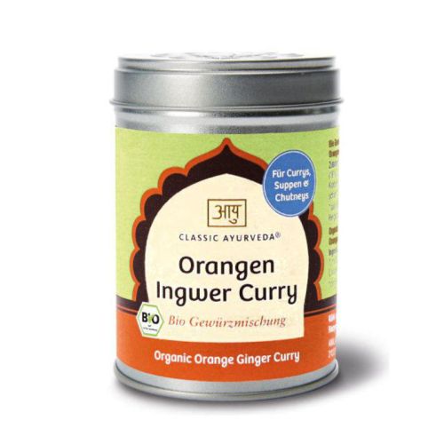Orange Gingembre Curry, bio Mélange d'épice bio  Classic Ayurveda 