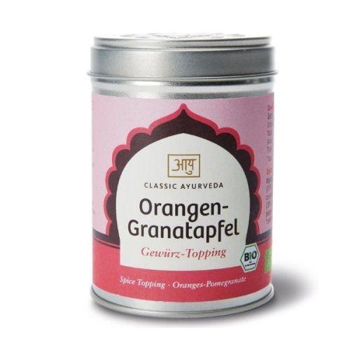 Orangen-Granatapfel, Bio Bio Gewürz-Topping  Classic Ayurveda 