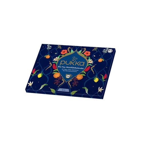 Calendrier du bien-être Pukka Calendrier de l'Avent avec 24 délicieux thés aux herbes, aux fruits et verts dans un design festif Pukka 24 sachets  Pukka 