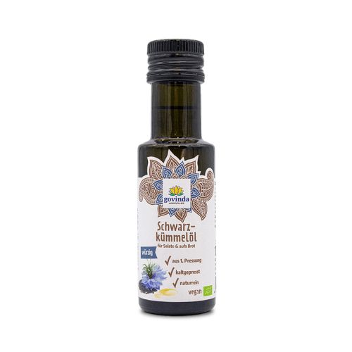 Huile de cumin noir, bio Huile de cumin noir pressée à froid  Govinda 