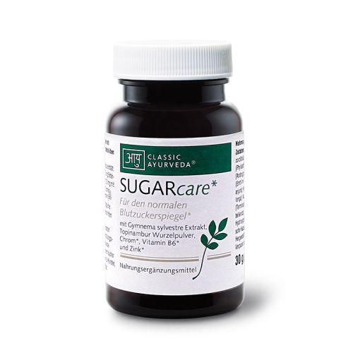  Complément alimentaire avec acide gymnémique, poudre de racine de topinambour, chrome*, vitamine B6* et zinc*. 30 g / env. 60 gélules Classic Ayurveda 