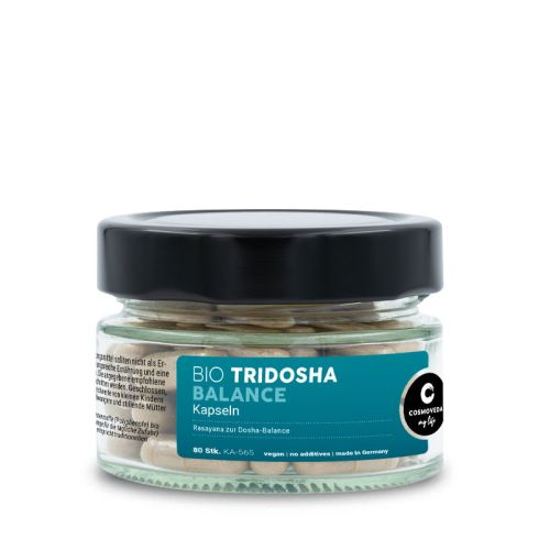 Tridosha Balance Rasayana, bio  Complément alimentaire à base de plantes ayurvédiques 80 capsules 30g Cosmoveda 