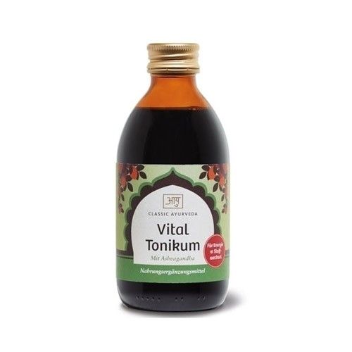 Vital Tonikum Nahrungsergänzungsmittel mit Ashvagandha 250 ml Classic Ayurveda 