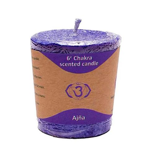 Bougie parfumée Ajña chakra frontal Bougie votive parfumée à la stéarine 1 pièce  
