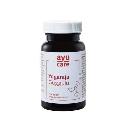 Yogaraja Guggulu Nahrungsergänzungsmittel mit Guggulsteronen und Tanninen 150 Tabletten / 60 g AyuCare 