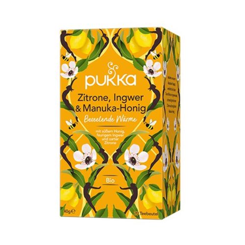 Zitrone, Ingwer & Manuka-Honig, Bio Bio-Kräutertee  Pukka 