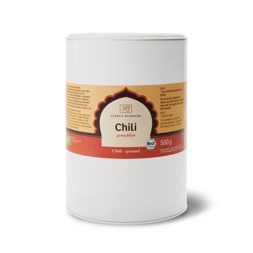 Chili, gemahlen, Bio - gross Bio Gewürz 500 g  Classic Ayurveda 