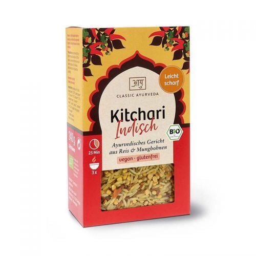 Kitchari Indisch, Bio Ayurvedisches Reisgericht – Fertigmischung 240 g Classic Ayurveda 