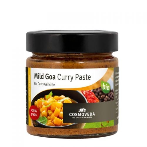 Pâte de curry doux de Goa, bio Pâte de curry  Cosmoveda 