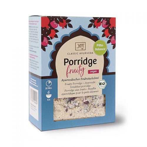 Porridge fruité, bio Bouillie ayurvédique pour le petit-déjeuner 480 g / 6 Portions Classic Ayurveda 