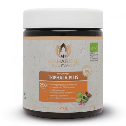 Triphala Plus, bio - grand Complément alimentaire avec des parties de plantes ayurvédiques 250 comprimés / 250 g Maharishi Ayurveda 