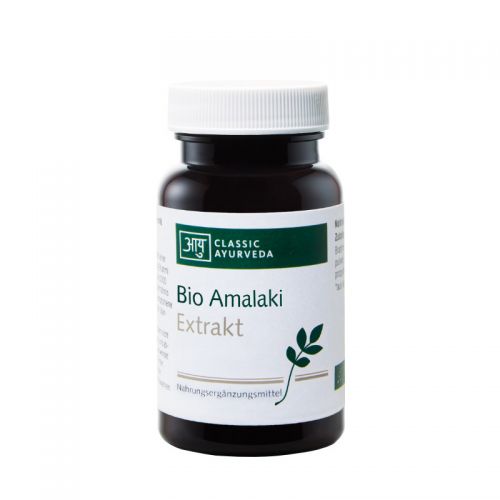 Amalaki Extrakt, Bio Nahrungsergänzungsmittel mit ayurvedischen Pflanzenteilen 29g (ca. 60 Kapseln) Classic Ayurveda 